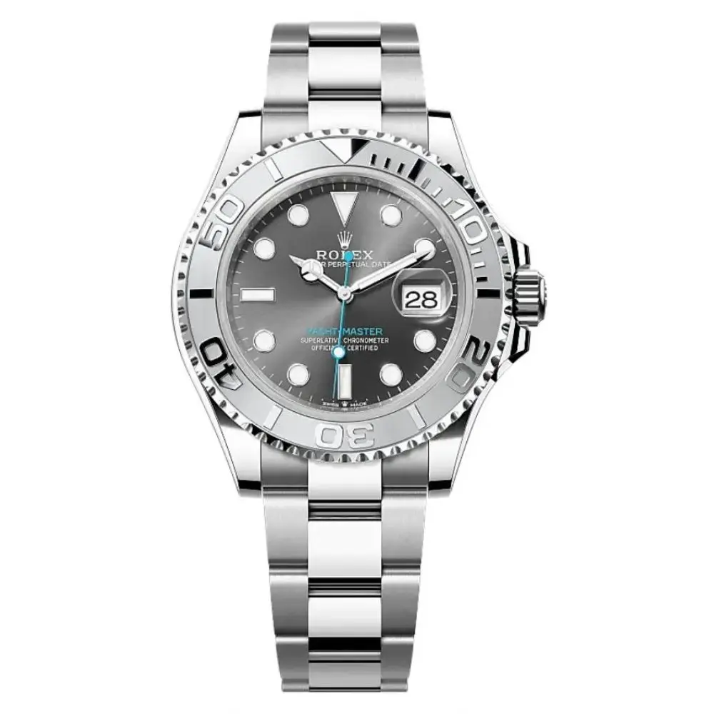 Rolex Yacht-Master style – Black Dial/Steel Bracelet